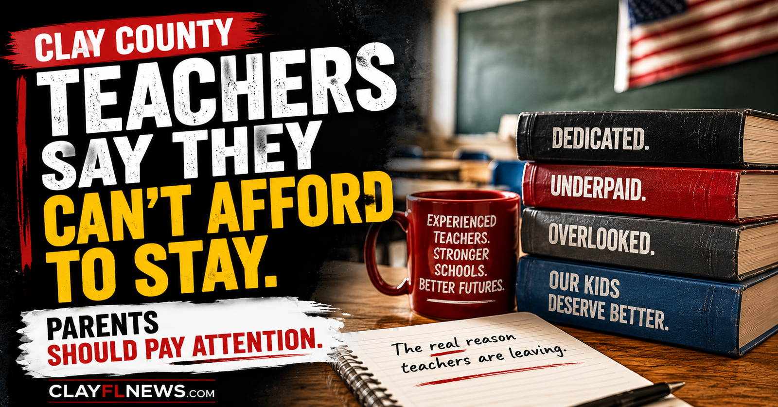 Clay County Teachers Say They Can't Afford to Stay. Parents Should Pay Attention